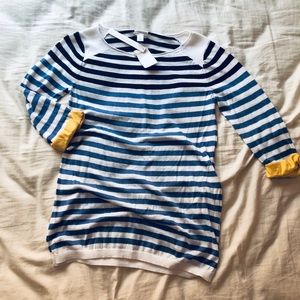 Caslon striped quarter sleeve shirt